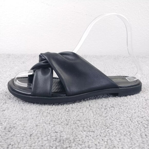 Clarks Collection Reyna Twist Sandals Womens Size 6.5 Flats Slip On Shoes - Picture 1 of 9